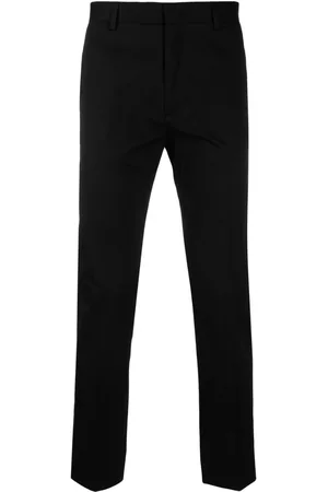 LOW BRAND Men Chinos - Low-rise stretch-cotton trousers - Black