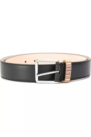 PS Paul Smith Men's Happy Logo-Buckle Belt