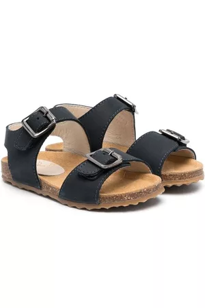 Il gufo Sandals - Open-toe leather sandals - Blue