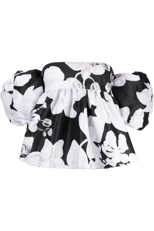 Kika Vargas Ally Orchid-print blouse
