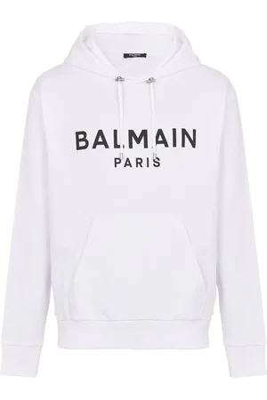 Balmain Logo-print long-sleeved hoodie