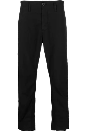 TRANSIT Men Skinny Pants - Slim-fit cotton trousers - U10 BLACK
