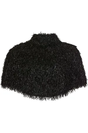 Unreal Fur Cape Verde cropped cape