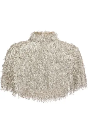 Unreal Fur Bon high-neck cropped cape