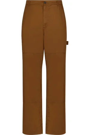 Dolce & Gabbana Logo-patch straight-leg trousers