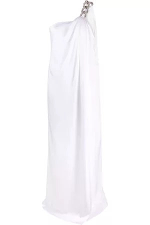 Stella McCartney Women Graduation Dresses - One-shoulder chain-strap gown - White