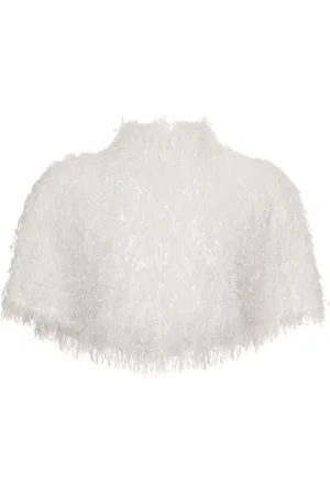 Unreal Fur Cape Verde cropped cape