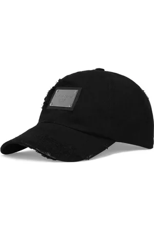 Dolce & Gabbana Men Caps - Logo-plaque baseball cap - Black