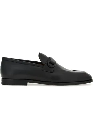 Salvatore Ferragamo Gancini-buckle leather loafers