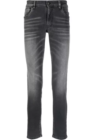 SALVATORE SANTORO Men Skinny Jeans - Faded skinny jeans - Black