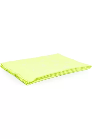 MC2 SAINT BARTH Men Swimwear - Logo-embroidered cotton beach towel - Yellow