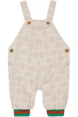 Gucci Dungarees - Double G cotton overalls - Neutrals
