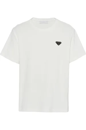Prada Triangle-logo terry T-shirt