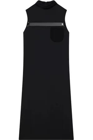Courrèges Straped tailored twill dress
