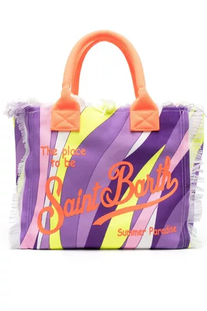 MC2 SAINT BARTH Women Beach Bags - Colette logo-print beach bag - Purple