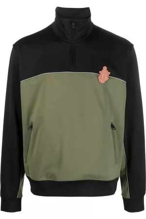 Moncler Men Sweatshirts - X JW Anderson logo-patch sweatshirt - Black