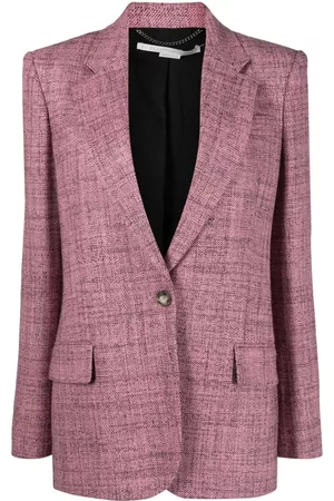 Stella McCartney Women Blazers - Single-breasted wool blazer - Pink
