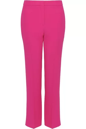 Alexander McQueen Women Formal Pants - Cropped tailored trousers - Pink