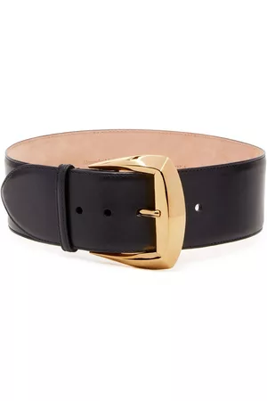 Alexander McQueen Women Belts - Geometric Buckle waist belt - Black