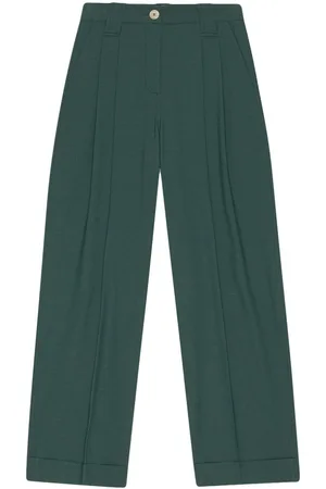 Ganni Pleat-detail trousers