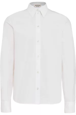 Alexander McQueen Women Long Sleeved Shirts - Long-sleeve poplin shirt - White