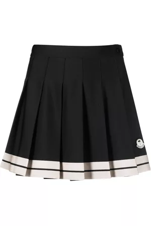 Moncler Women Pleated Skirts - X Palm Angels striped pleated skirt - Black