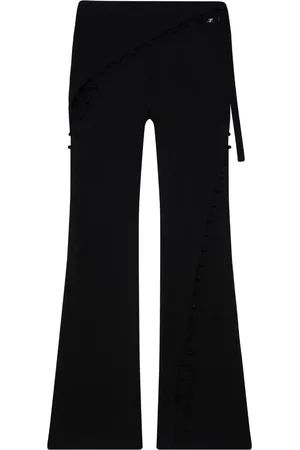 Courrèges Cut-out flared silk trousers