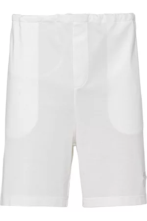 Prada Men Bermudas - Mid-rise bermuda shorts - White