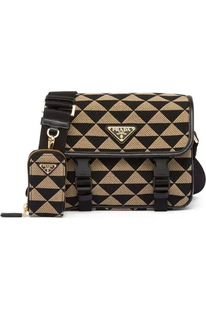 Prada Symbole embroidered messenger bag