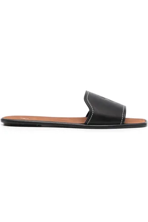 Ralph Lauren Debossed-logo leather mules