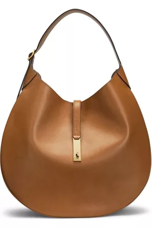 Ralph Lauren Women Shoulder Bags - Medium leather shoulder bag - Brown