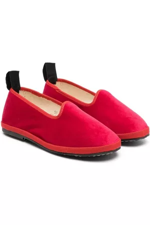 DOUUOD KIDS Loafers - Slip-on velvet loafers - Red