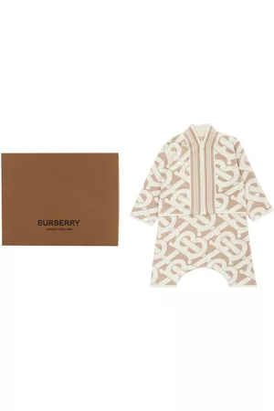 Burberry Bodysuits & All-In-Ones - TB Monogram knit baby grow gift set - Neutrals