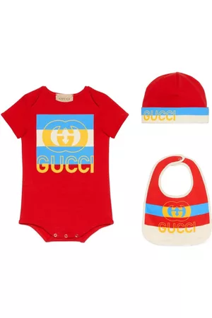 Gucci Bodysuits & All-In-Ones - Logo-print three-piece gift set - Red