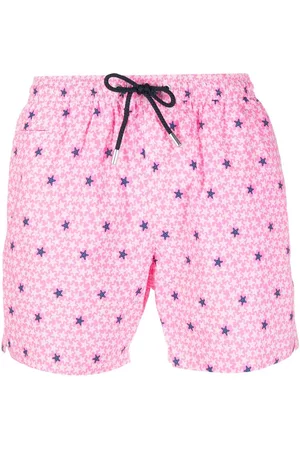 MC2 SAINT BARTH Men Swim Shorts - Starfish-print swim shorts - Pink