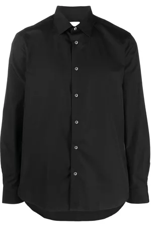 Paul Smith Men Long Sleeved Shirts - Long-sleeve cotton shirt - Black