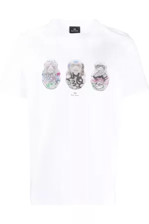 Paul Smith Men T-Shirts - Graphic-print organic cotton T-shirt - White