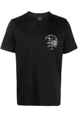 Paul Smith Men T-Shirts - Graphic-print organic cotton T-shirt - Black