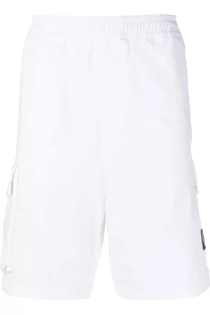 Stone Island Men Bermudas - Logo-patch stretch-cotton bermuda shorts - Black