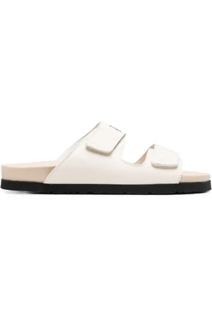 Palm Angels Logo-printed leather sandals