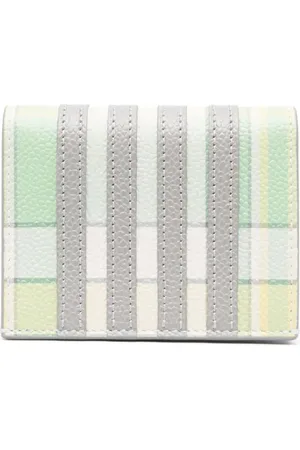 Thom Browne Check-print bifold wallet