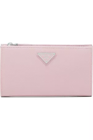 Prada Large Saffiano Leather Wallet With Bow - Farfetch