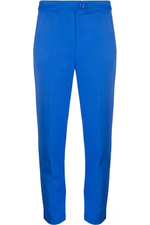 Patrizia Pepe Flannel Cigarette cropped trousers