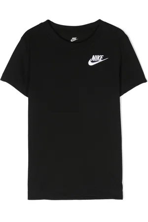 Nike Kids logo-embroidery crew-neck T-shirt - Farfetch