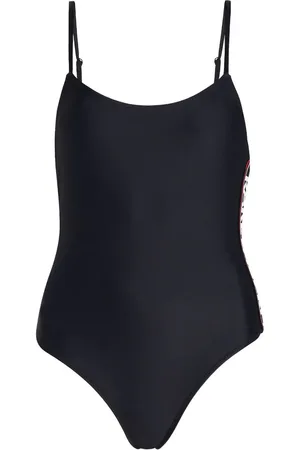 Karl Lagerfeld Essential logo-print swimsuit