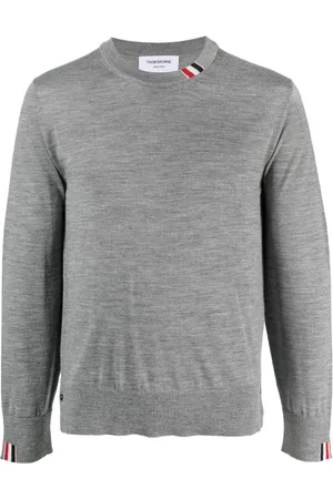Thom Browne Logo-patch wool sweatshirt