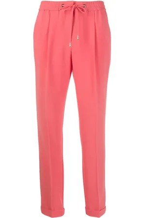 HUGO BOSS Crepe drawstring straight-fit trousers
