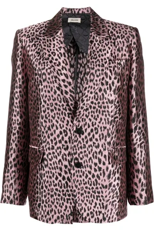 Zadig & Voltaire Leopard-print jacquard blazer