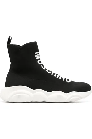 Moschino High-top knitted sneakers