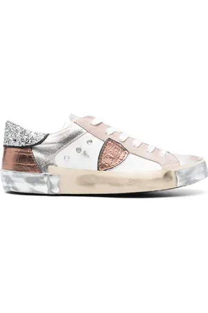 Philippe model PRSX leather low-top sneakers
